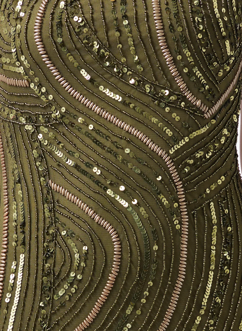 Namshi x  Bandeau Beaded Embellished Dress for Women | Best Price UAE