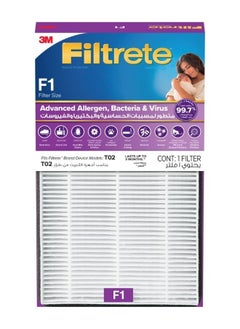 3M Filtrete F1 Advance Allergen Bacteria And Virus Reduction Filter