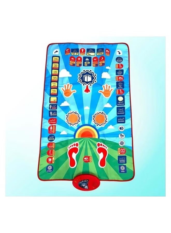 Electronic Prayer Mat - Educational - Children's Prayer Mat - Prayer Mat Learning to Pray for Kids -BLUEGREEN