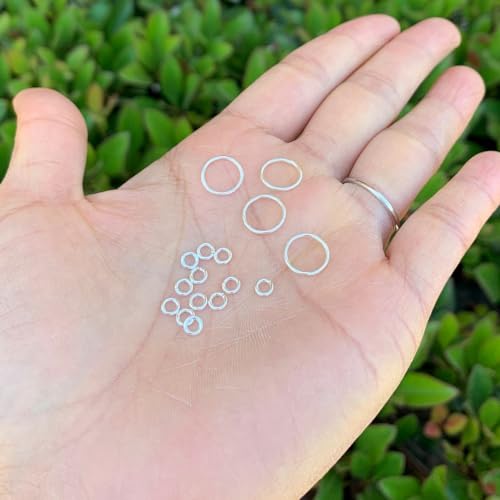 Adabele 100pcs Adabele Authentic Sterling Silver Open Jump Rings 4mm (0.16 inch) Small O Ring Connector (Wire 0.8mm/20 Gauge) for DIY Craft Jewelry Making SS77-4 - Image 4