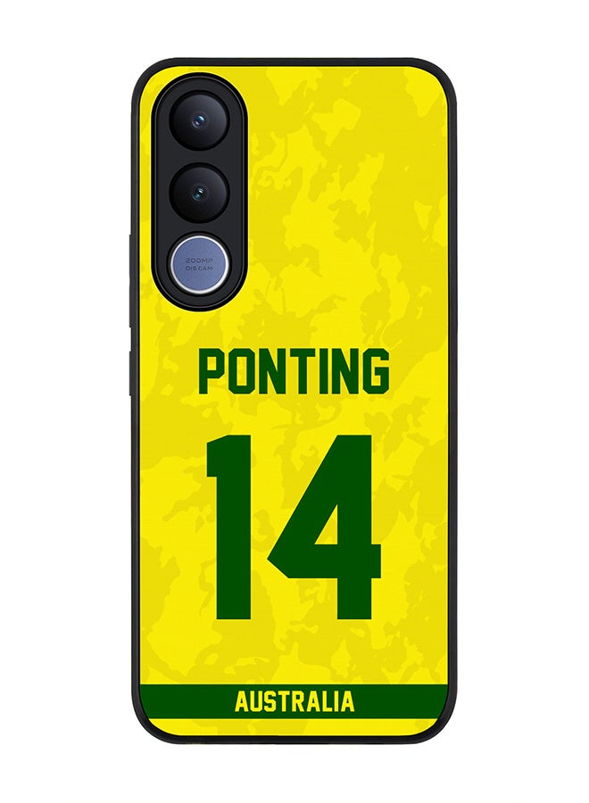 Stylizedd For vivo V70 FE Case,Slim fit Camera Protection, Shockproof Thin Phone cover  - Australia Ricky Ponting, Jersey No 14 - Image 1