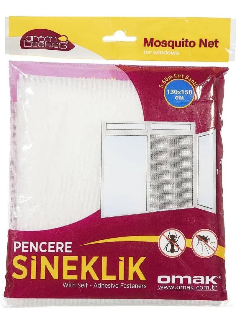 Magic Lady GreenLeaves Double Wing Velcro Fly Screen Window Set 150x130 cm