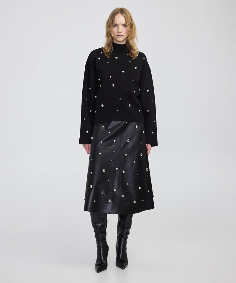 Ipekyol Stud-Embellished Knit Sweater - Image 3