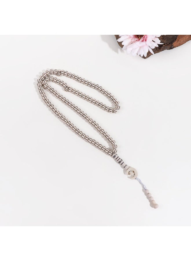 NIBEMINENT 33 Muslim Prayer Beads Beige/11mm 