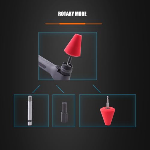 SPTA Cordless Mini Polisher, SPTA 12V Cordless Polisher for Detailed Polishing, Cordless Car Buffer Polisher, RO&DA Buffer Polisher with Mini Polishing Pads and Wool Pads for Polishing, Sanding, Cleaning - Image 5