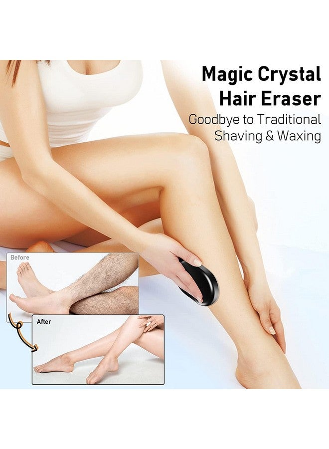 Cavernshop Crystal Hair Eraser for Women and Men, Magic Hair Eraser Crystal Hair Remover, Painless Exfoliation Hair Removal Tool for Arms Legs Back - Fast & Easy, Reusable & Washable - Image 4