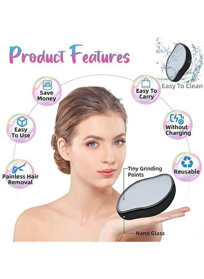 Cavernshop Crystal Hair Eraser for Women and Men, Magic Hair Eraser Crystal Hair Remover, Painless Exfoliation Hair Removal Tool for Arms Legs Back - Fast & Easy, Reusable & Washable - Image 2