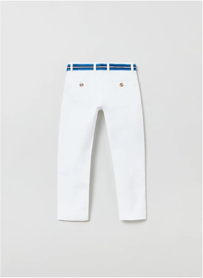 او في اس OVS Chino Trousers With Belt