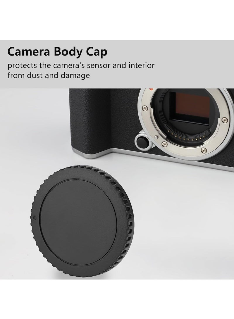 Body Cap and Rear Lens Cap Cover for Canon EOS EF EF-S Mount Camera on T7 T6 90D 80D 77D 70D 60D 5Ds 1DX 5D 7D 6D Mark II III 200D Rebel SL3 SL2 T8i T7i T6i T6S T5i T5 T4i T3 T2ii T1i - Image 2
