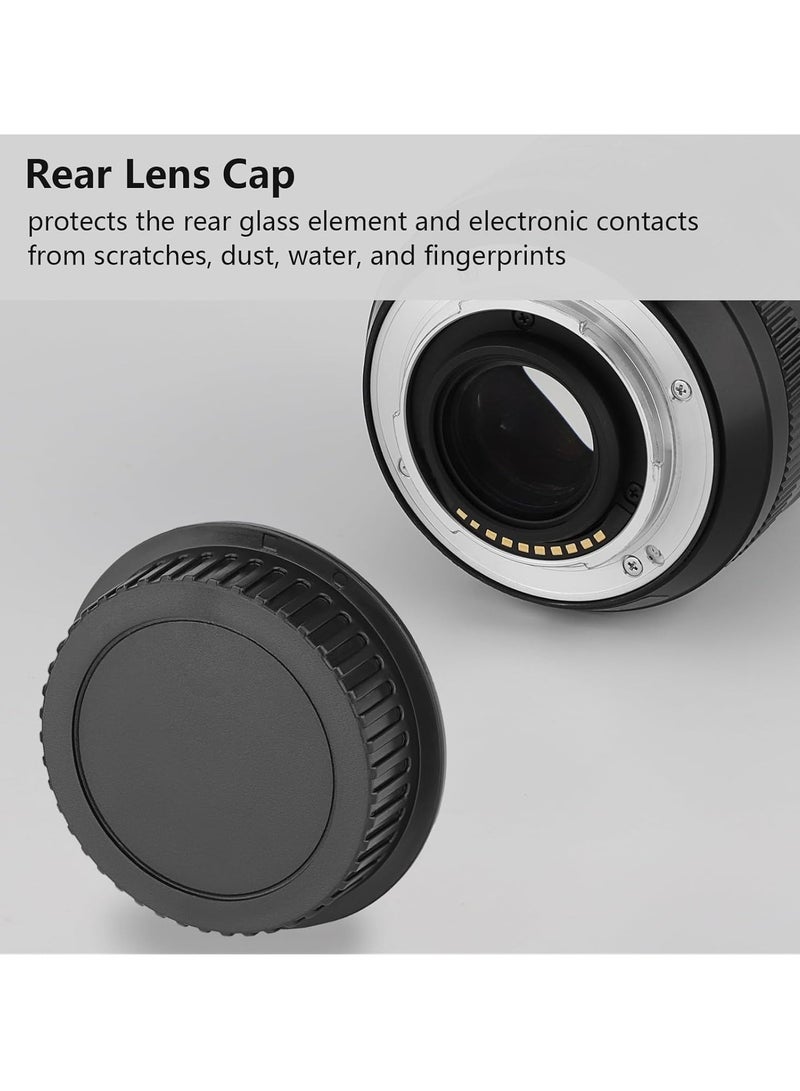 Body Cap and Rear Lens Cap Cover for Canon EOS EF EF-S Mount Camera on T7 T6 90D 80D 77D 70D 60D 5Ds 1DX 5D 7D 6D Mark II III 200D Rebel SL3 SL2 T8i T7i T6i T6S T5i T5 T4i T3 T2ii T1i - Image 3