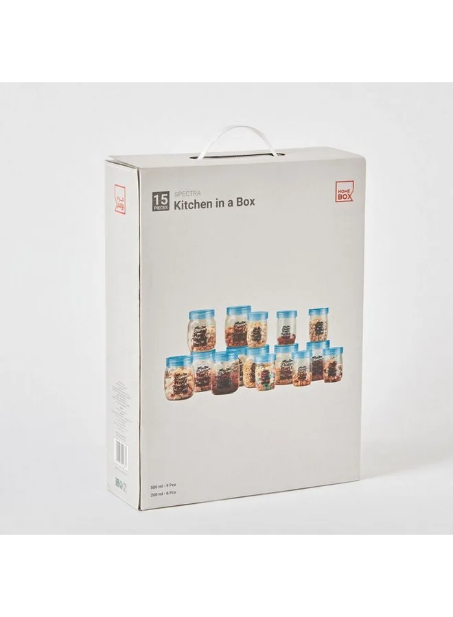 Home Box Spectra 15-Piece Kitchen Container Set 500 Ml