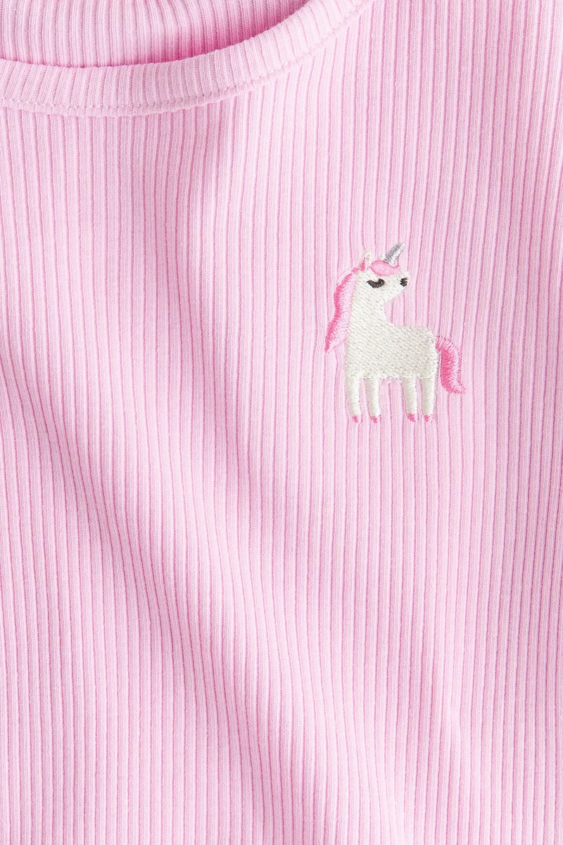 H&M Embroidery-detail cotton top