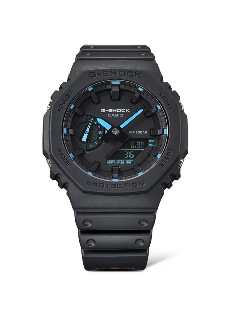 CASIO G-Shock Analog-Digital World Time Black Resin Watch GA-2100-1A2DR - 45mm  - Image 4