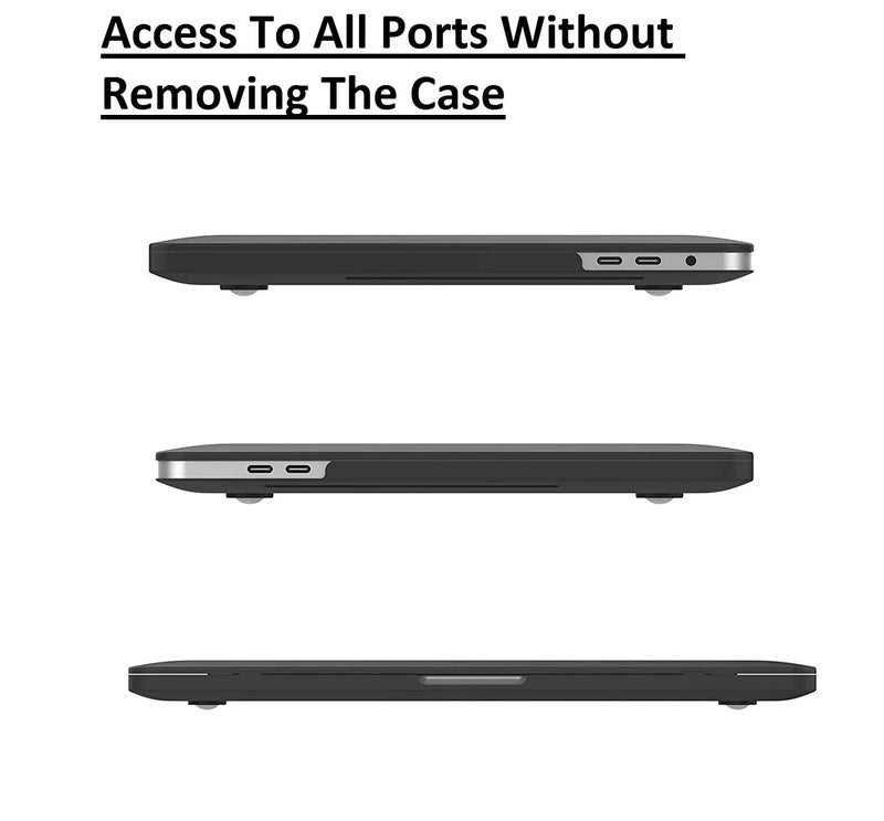 Midkart Matte Hard Shell Plastic Case Cover Compatible with MacBook Pro 13 Inch (Model M2 A2338 / M1 A2338 / A2289 / A2251 / A1706 / A1708 / A2159 / A1989, Release 2023-2016), Smoke Black - Image 4