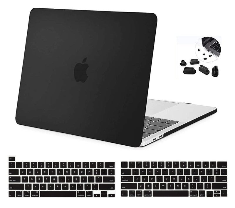 Midkart Matte Hard Shell Plastic Case Cover Compatible with MacBook Pro 13 Inch (Model M2 A2338 / M1 A2338 / A2289 / A2251 / A1706 / A1708 / A2159 / A1989, Release 2023-2016), Smoke Black - Image 1