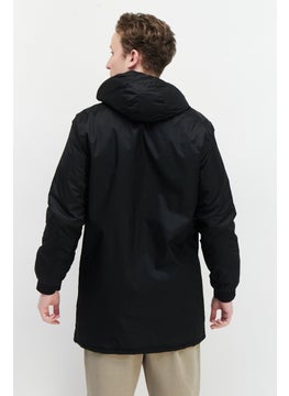 Adidas Men Sportswear Fit Long Sleeve Outdoor Jackets, Black  - Image 3