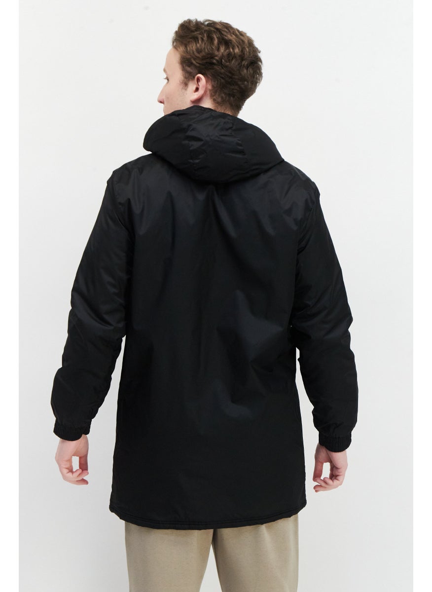 Adidas Men Sportswear Fit Long Sleeve Outdoor Jackets, Black  - Image 3