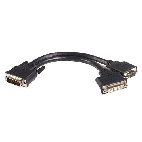 StarTech.com DMS 59 Splitter Cable - 8in - DMS 59 to 1 x DVI / 1 x VGA - Y Cable - DMS 59 to VGA - Monitor Splitter Cable - DMS 59 Cable (DMSDVIVGA1),Black - Image 4