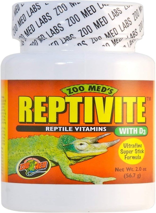 Zoo Med Reptivite Reptile Vitamins with D3 2 oz - Pack of 3 - Image 1