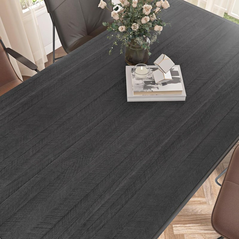 WESTICK Large Wood Grain Wallpaper Peel and Stick Modern Countertops Waterproof Wood Contact Paper Self Adhesive Black Wallpaper Repvable Kitchen Wooden Film Wall Paper for Cabinets Furniture 24"x394" - Image 2
