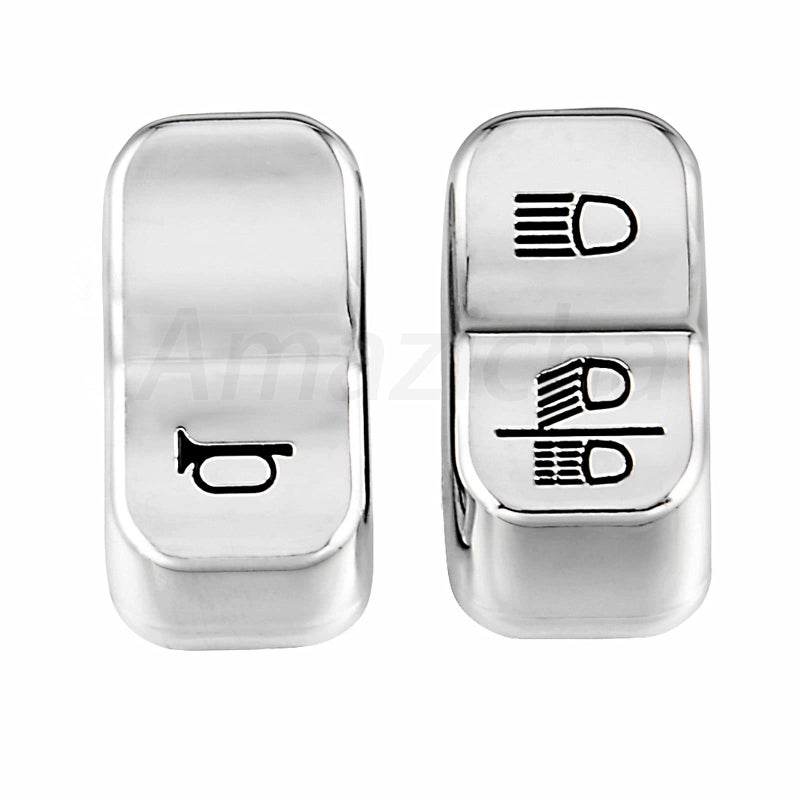 Amazicha Chrome Hand Control Switch Housing Caps Compatible for Harley Davidson Electra Street Glide 2014 2015 2016 2017 2018 2019 2020 2021 2022 2023 2024 - Image 4