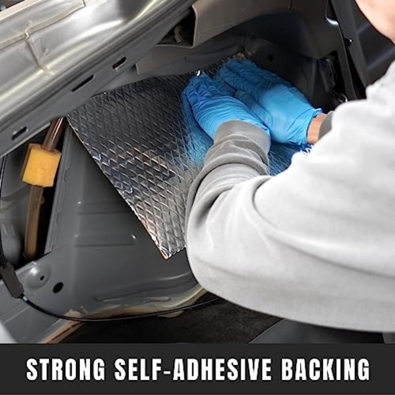 Car Sound Deadening Mat, Butyl Automotive Sound Deadener, Audio Noise Insulation and Dampening, Noise Insulation and Vibration Dampening Material, 5 Pcs 80 MIL 36 SQFT - Image 4