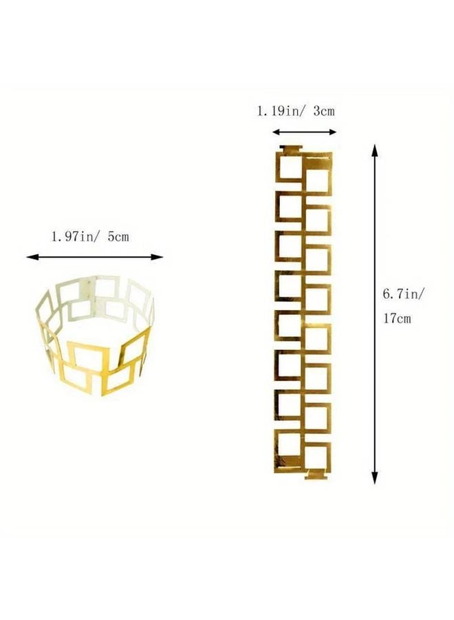 Silvery Wedding Napkin Rings Set Of 6 Pcs For Party Hotel Decoration - Image 4