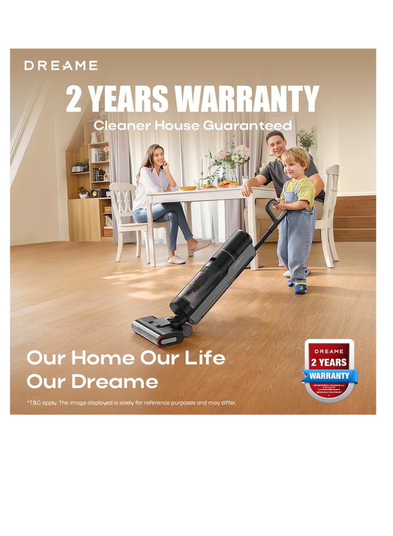 Dreame H12 Core Wet-Dry Vacuum Cleaner, Lightweight Smart Cordless Vacuum and Mop, Intelligent Dirt Detection, Automatic Self-Cleaning, for Wood, Vinyl and Other Hard Floors, 200 W H12-CORE Grey - Image 2