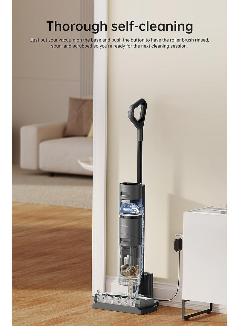 Dreame H12 Core Wet-Dry Vacuum Cleaner, Lightweight Smart Cordless Vacuum and Mop, Intelligent Dirt Detection, Automatic Self-Cleaning, for Wood, Vinyl and Other Hard Floors, 200 W H12-CORE Grey - Image 5