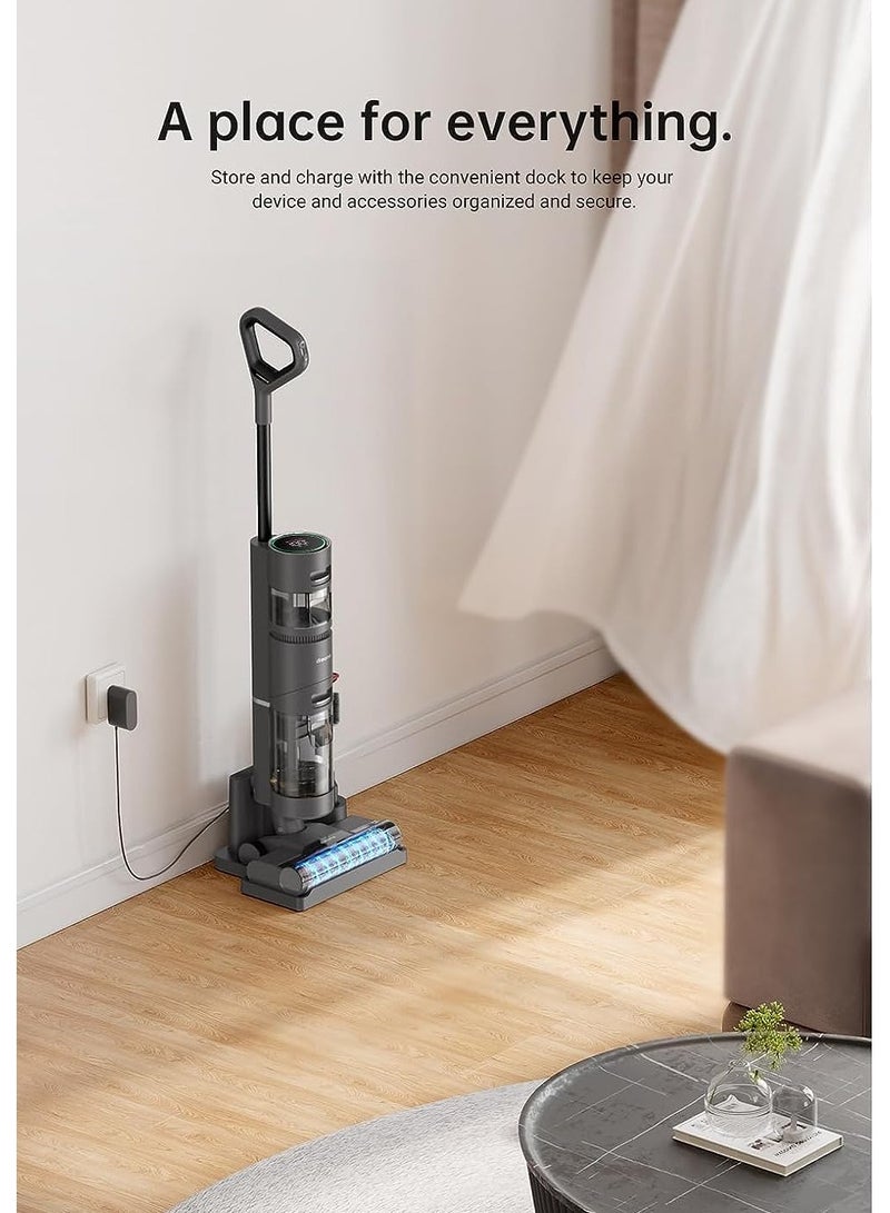 Dreame H12 Core Wet-Dry Vacuum Cleaner, Lightweight Smart Cordless Vacuum and Mop, Intelligent Dirt Detection, Automatic Self-Cleaning, for Wood, Vinyl and Other Hard Floors, 200 W H12-CORE Grey - Image 4