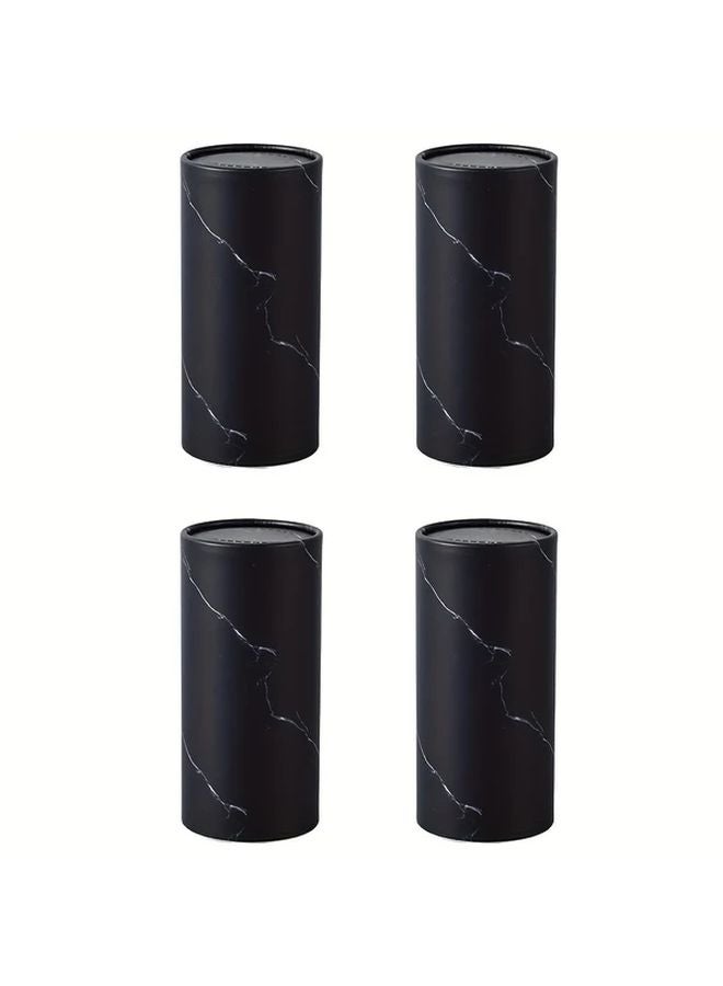 4pcs Black Car Cup Holder Tissue Box With Travel Pouch For Bathroom Vehicle - Image 2