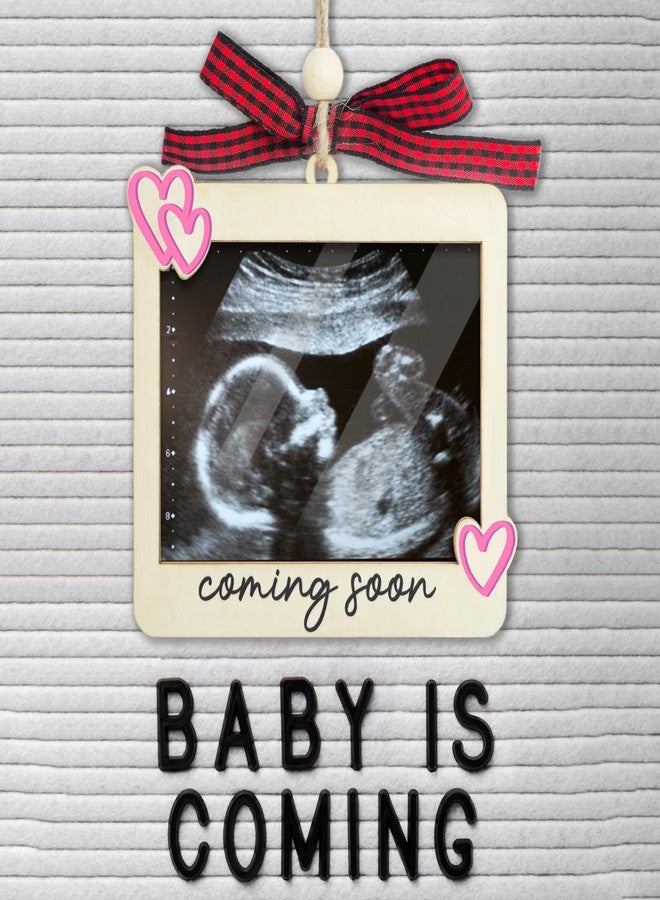Hangwoous Ultrasound Picture Frame Ornament with Plastic Cover - Baby Coming Soon Announcement for Grandparents, Husband - Sonogram Photo Frame Ornament - Ultrasound Picture Protector - Baby Gender Reveal Gift - Image 3