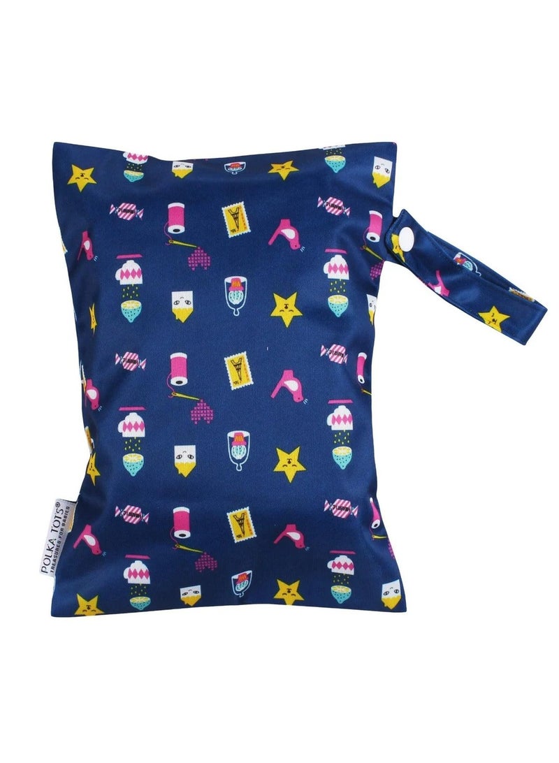 Polka Tots Waterproof Wet Bag Pouch with Zipper - Mix - Image 2