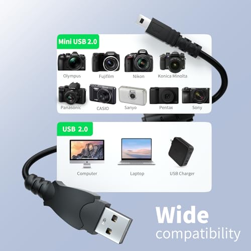 LEAGY USB Data Sync Charger Cable for Sony Cybershot DSC-W800 W810 W830 W330 S/B/P/R Camera - Image 2