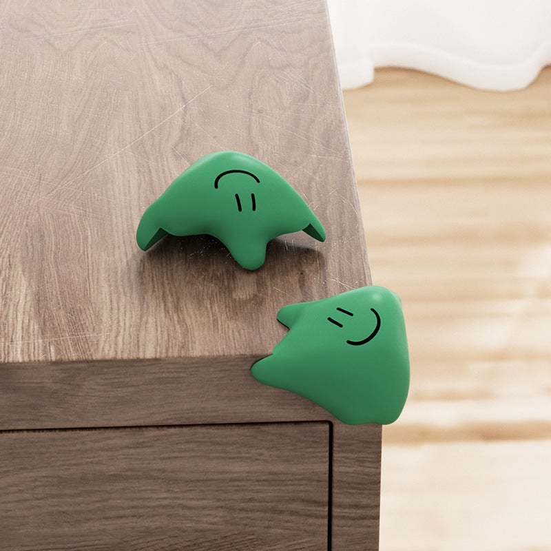 2024 Cartoon Animal Silicone Corner Guards for Kids Fluid crash angle-green Fluid crash angle-green