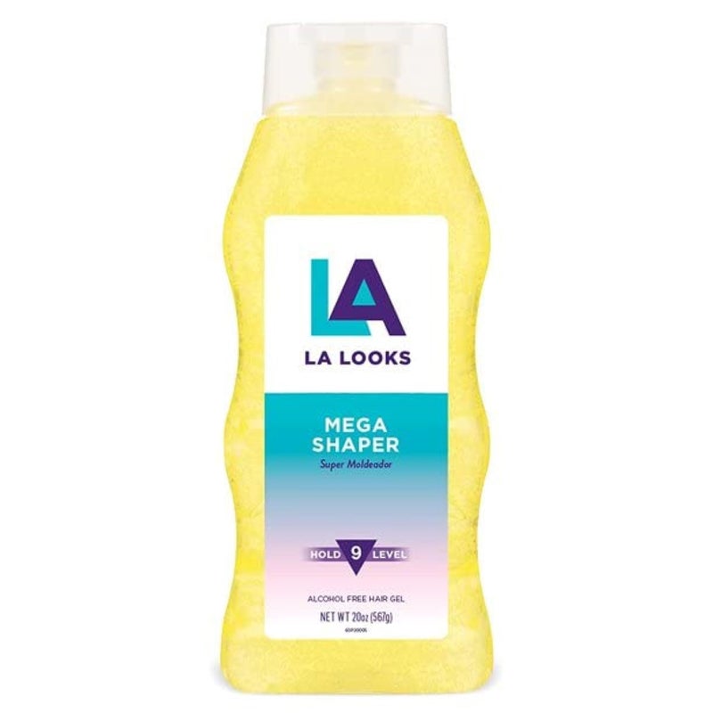 L.A. Looks La Looks Gel #9 Mega Mega 20 Ounce (Yellow) (591ml) (6 Pack)