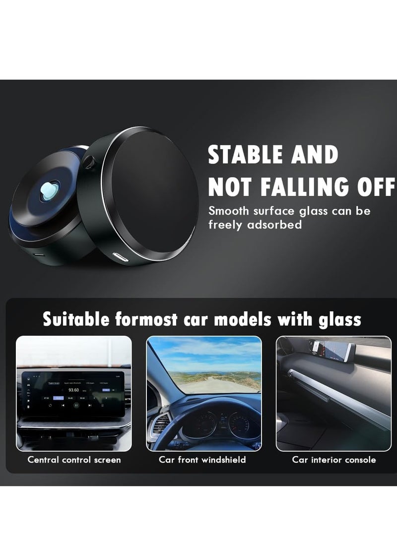 ELTRAZONE Magnetic Suction Cup Phone Holder for Car - Universal Dashboard & Windshield Mount for iPhone 15, 14, 13 Pro Max, MagSafe Case Compatible, All Phones, Secure & Adjustable, Grey - Convenient & Stable Car Phone Mount - Image 4