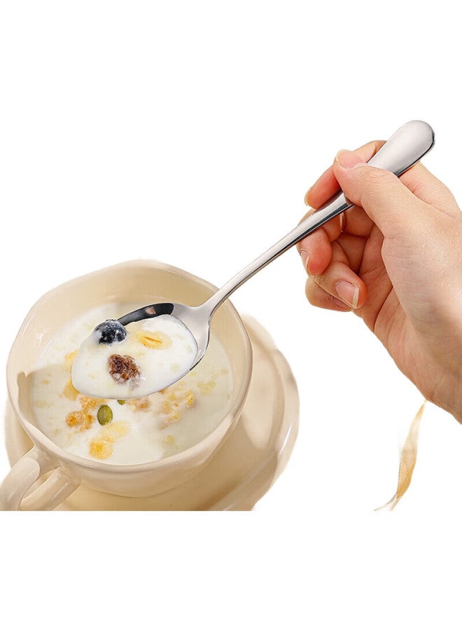 GRASEY Stainless Steel Western Dinner Spoons, Ice Cream Spoons, Main Course Spoons, Rice Spoons, Tablespoons, 4-Piece Set, Gy7548 - Image 2