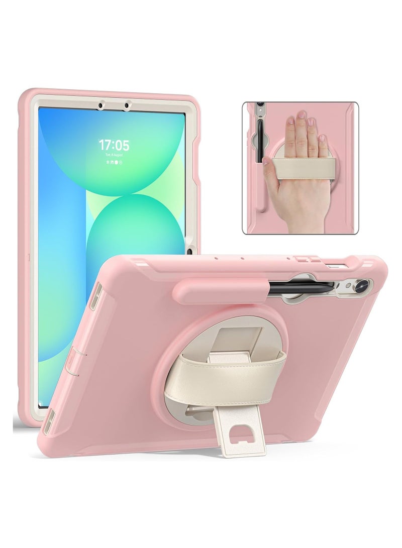 عام "حافظة أطفال لوحي جالاكسي تاب S10 FE 2025/S9 FE 2023 مقاس 10.9 بوصة - غطاء متين مضاد للصدمات مع حامل دوار 360 درجة ورباط يدوي للحماية من السقوط" - Image 1