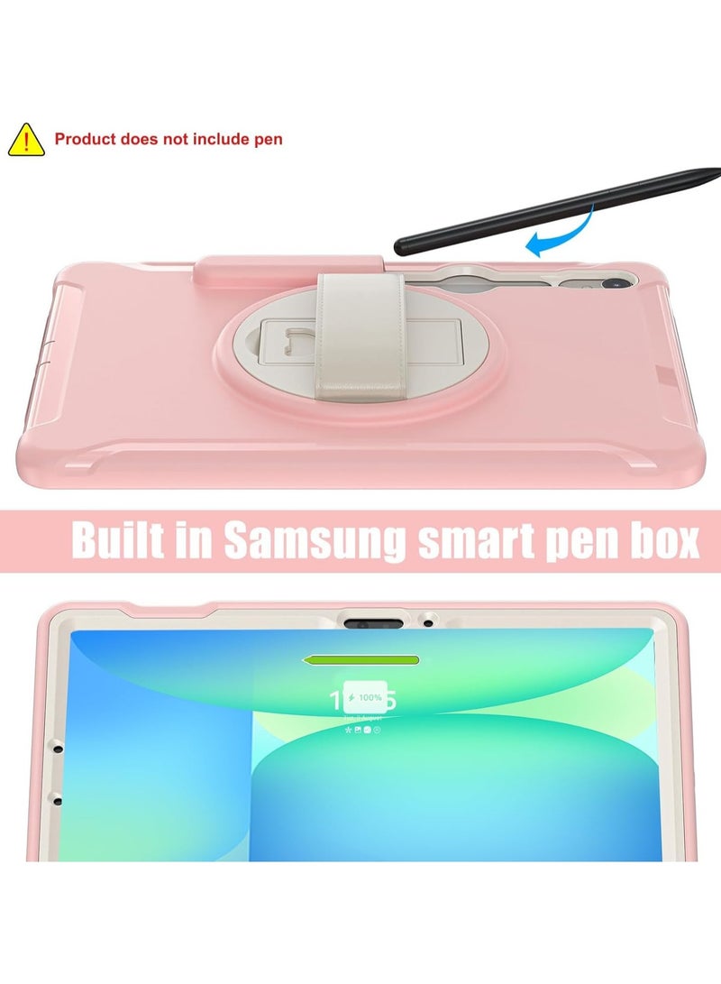 عام "حافظة أطفال لوحي جالاكسي تاب S10 FE 2025/S9 FE 2023 مقاس 10.9 بوصة - غطاء متين مضاد للصدمات مع حامل دوار 360 درجة ورباط يدوي للحماية من السقوط" - Image 4