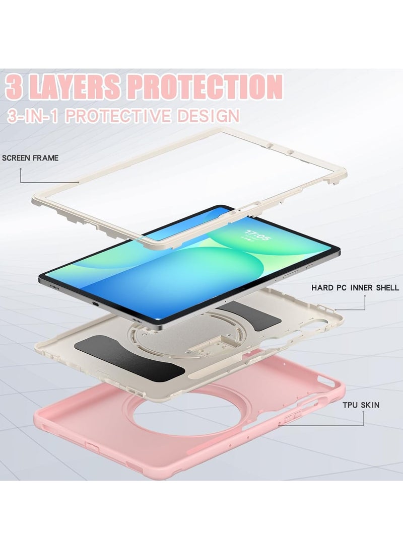 عام "حافظة أطفال لوحي جالاكسي تاب S10 FE 2025/S9 FE 2023 مقاس 10.9 بوصة - غطاء متين مضاد للصدمات مع حامل دوار 360 درجة ورباط يدوي للحماية من السقوط" - Image 5