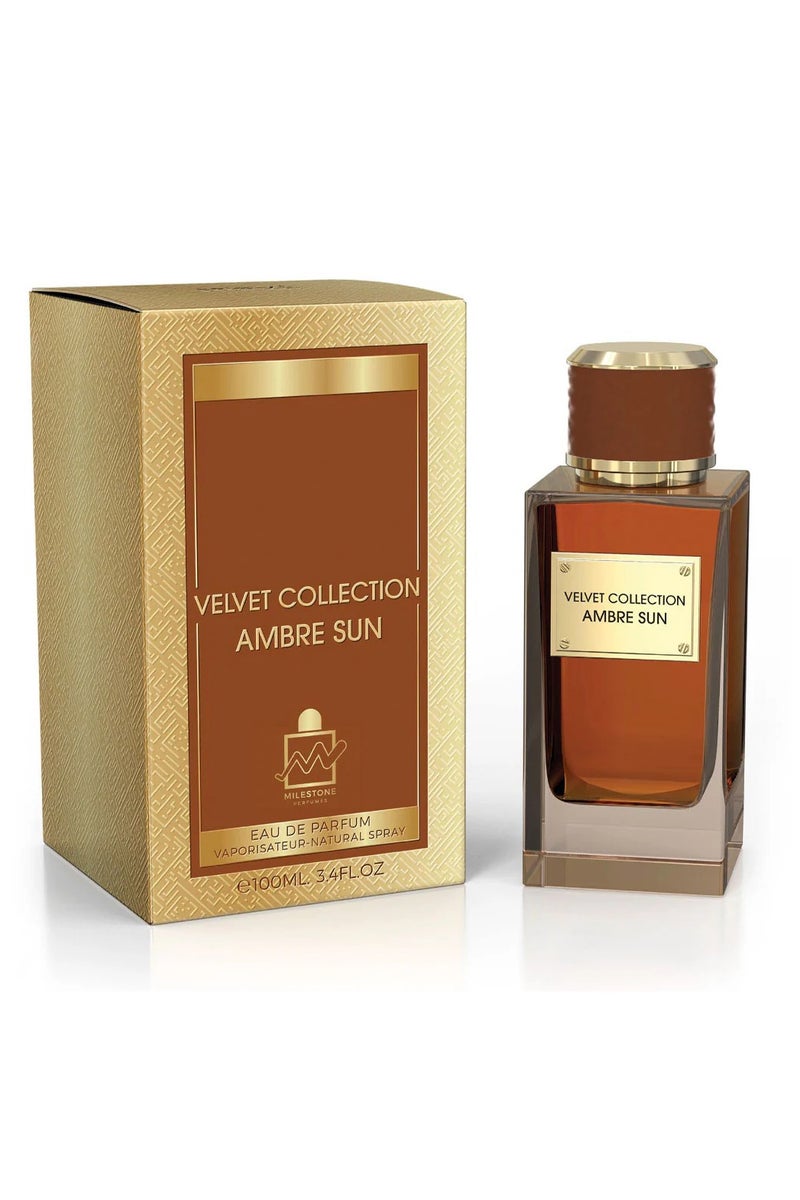 مايلستون فيلفيت كوليكشن أمبر صن او دي بيرفيوم للجنسين - 100 مللي - Image 1