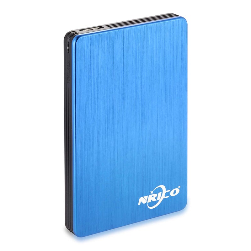 NRICO 320GB Portable External Hard Drive USB 3.0 HDD 2.5inch Storage Compatible for PC, Mac, Desktop,PS4 (320GB, Blue) - Image 1