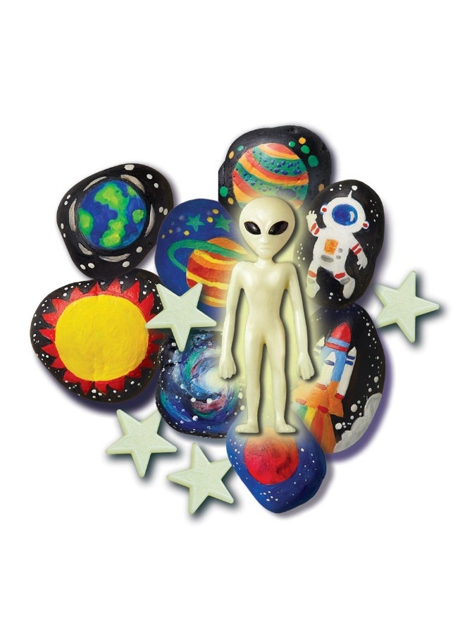 4m 4M KidzMaker Glow in the Dark Space Rock Painting Kit  - Image 3