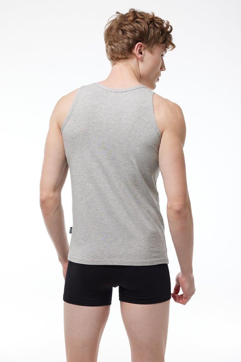 Malabadi Men's Greymelanj Modal Undershirt 008  - Image 3