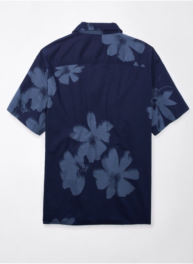 American Eagle - AE Floral Button-Up Poolside Shirt - Image 1