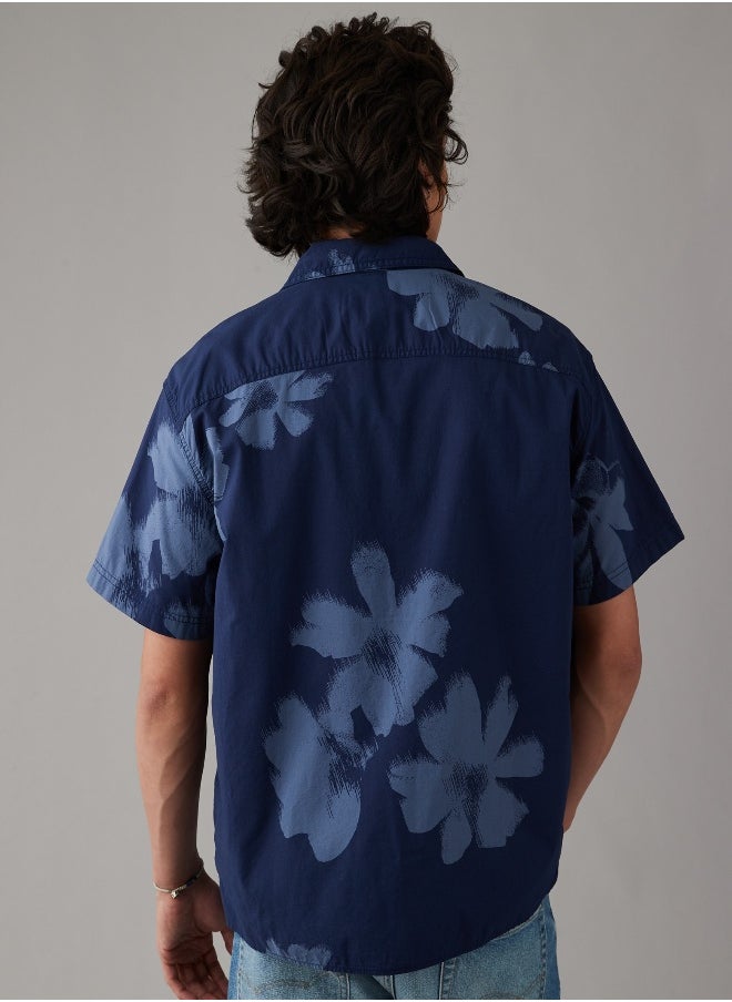 American Eagle - AE Floral Button-Up Poolside Shirt - Image 1