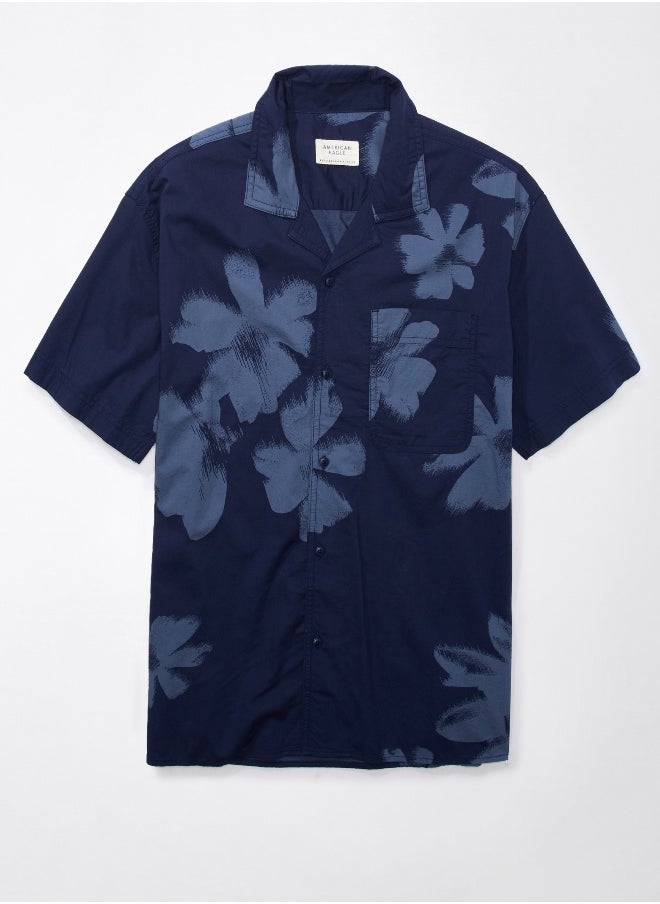 American Eagle - AE Floral Button-Up Poolside Shirt - Image 1