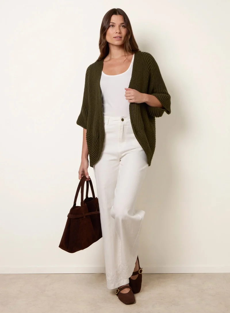 بلو فانيلا Pointelle Knit Cardigan