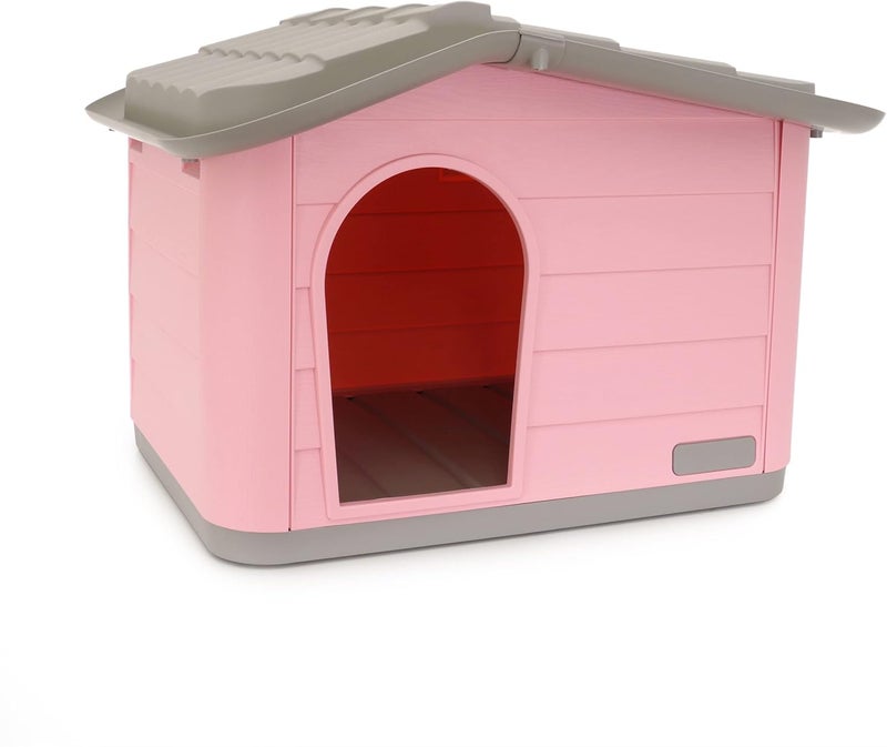 MP Bergamo Cuccia Princess Dog House, Grey/Pink - Image 1